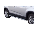 DIREÇÕES EM TUBO DE AÇO INOX, SEÇÃO OVAL, COM PASSOS. TIPO DSP PARA KIA SORENTO 2006-2009
