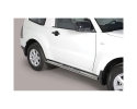 DIREÇÕES EM TUBO DE AÇO INOX, SEÇÃO OVAL, COM PASSOS. TIPO DSP PARA MITSUBISHI MONTERO V80 2007-2019 (3 ​​PORTAS)