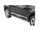 DIREÇÕES EM TUBO DE AÇO INOX, SEÇÃO OVAL, COM PASSOS. TIPO DSP PARA MITSUBISHI OUTLANDER 2007-2009