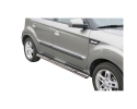 DIREÇÕES EM TUBO DE AÇO INOX, SEÇÃO OVAL, COM PASSOS. TIPO DSP PARA KIA SOUL 2009-2014