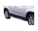 DIREÇÕES EM TUBO DE AÇO INOX, SEÇÃO OVAL, COM PASSOS. TIPO DSP PARA KIA SORENTO 2009-2014