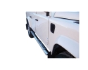 ESTRIBOS EN TUBO INOX, SECCIÓN OVAL, CON PISANTES. TIPO DSP PARA LAND-ROVER DEFENDER 110 1983-