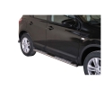 DIREÇÕES EM TUBO DE AÇO INOX, SEÇÃO OVAL, COM PASSOS. TIPO DSP PARA NISSAN QASHQAI 2010-2014