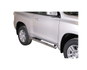 ESTRIBOS EN TUBO INOX, SECCIÓN OVAL, CON PISANTES. TIPO DSP PARA TOYOTA LANDCRUISER J150 2009- (3 PUERTAS)