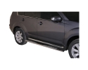 DIREÇÕES EM TUBO DE AÇO INOX, SEÇÃO OVAL, COM PASSOS. TIPO DSP PARA MITSUBISHI OUTLANDER 2010-2012