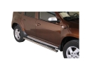 ESTRIBOS EN TUBO INOX, SECCIÓN OVAL, CON PISANTES. TIPO DSP PARA DACIA DUSTER 2010-2017
