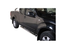 DIREÇÕES EM TUBO DE AÇO INOX, SEÇÃO OVAL, COM PASSOS. TIPO DSP PARA NISSAN NAVARA D40 2005-2015 (CABINE EXTRA)
