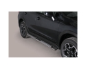 DIREÇÕES EM TUBO DE AÇO INOX, SEÇÃO OVAL, COM PASSOS. TIPO DSP PARA SUBARU XV 2012-2017