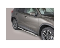 DIREÇÕES EM TUBO DE AÇO INOX, SEÇÃO OVAL, COM PASSOS. TIPO DSP PARA MAZDA CX-5 2012-2017