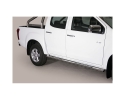 DIREÇÕES EM TUBO DE AÇO INOX, SEÇÃO OVAL, COM PASSOS. TIPO DSP PARA ISUZU D-MAX 2012-2020 (CABINA DUPLA)