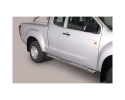 DIREÇÕES EM TUBO DE AÇO INOX, SEÇÃO OVAL, COM PASSOS. TIPO DSP PARA ISUZU D-MAX 2012-2020 (CABINE EXTRA)