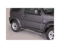 DIREÇÕES EM TUBO DE AÇO INOX, SEÇÃO OVAL, COM PASSOS. TIPO DSP PARA SUZUKI JIMNY 2003-2018 (SOMENTE 2012-)