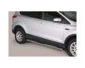 ESTRIBOS EN TUBO INOX, SECCIÓN OVAL, CON PISANTES. TIPO DSP PARA FORD KUGA 2013-2016