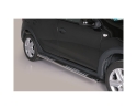 DIREÇÕES EM TUBO DE AÇO INOX, SEÇÃO OVAL, COM PASSOS. TIPO DSP PARA DACIA SANDERO STEPWAY 2013-2020