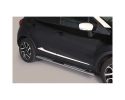 DIREÇÕES EM TUBO DE AÇO INOX, SEÇÃO OVAL, COM PASSOS. TIPO DSP PARA RENAULT CAPTUR 2013-
