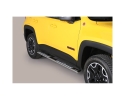 DIREÇÕES EM TUBO DE AÇO INOX, SEÇÃO OVAL, COM PASSOS. TIPO DSP PARA JEEP RENEGADE 2014-