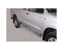 DIREÇÕES EM TUBO DE AÇO INOX, SEÇÃO OVAL, COM PASSOS. TIPO DSP PARA TOYOTA HILUX REVO 2016-