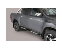 DIREÇÕES EM TUBO DE AÇO INOX, SEÇÃO OVAL, COM PASSOS. TIPO DSP PARA TOYOTA HILUX REVO 2016-