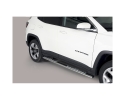 DIREÇÕES EM TUBO DE AÇO INOX, SEÇÃO OVAL, COM PASSOS. TIPO DSP PARA JEEP COMPASS 2017-