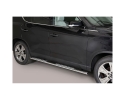 DIREÇÕES EM TUBO DE AÇO INOX, SEÇÃO OVAL, COM PASSOS. TIPO DSP PARA KGM-SSANGYONG REXTON 2018-