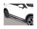 DIREÇÕES EM TUBO DE AÇO INOX, SEÇÃO OVAL, COM PASSOS. TIPO DSP PARA MITSUBISHI ECLIPSE CROSS 2018-