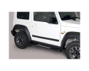 DIREÇÕES EM TUBO DE AÇO INOX, SEÇÃO OVAL, COM PASSOS. TIPO DSP PARA SUZUKI JIMNY 2018-