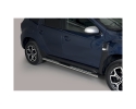 ESTRIBOS EN TUBO INOX, SECCIÓN OVAL, CON PISANTES. TIPO DSP PARA DACIA DUSTER 2017-2024
