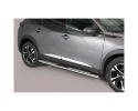 DIREÇÕES EM TUBO DE AÇO INOX, SEÇÃO OVAL, COM PASSOS. TIPO DSP PARA PEUGEOT 2008 2020-