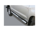 ESTRIBOS EN TUBO INOX Ø76MM, CON PISANTES PARA TOYOTA HILUX VIGO 2005-2016 (EXTRA CABINA)
