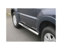 PASSOS EM TUBO DE AÇO INOXIDÁVEL Ø76MM, COM PASSOS PARA MITSUBISHI MONTERO V80 2007-2019 (3 ​​PORTAS)