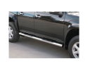 ESTRIBOS EN TUBO INOX Ø76MM, CON PISANTES PARA ISUZU D-MAX/RODEO 2002-2012 (SOLO 2007-2012; DOBLE CABINA)
