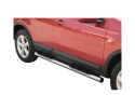 ESTRIBOS EN TUBO INOX Ø76MM, CON PISANTES PARA NISSAN QASHQAI 2007-2010