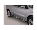 PASSOS EM TUBO DE AÇO INOXIDÁVEL Ø76MM, COM PASSOS PARA RENAULT KOLEOS 2008-2015