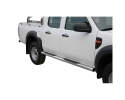 PASSOS EM TUBO DE AÇO INOXIDÁVEL Ø76MM, COM PASSOS PARA FORD RANGER 2006-2012 (CABINE DUPLA; SOMENTE 2009-2012)