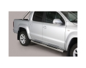 ESTRIBOS EN TUBO INOX Ø76MM, CON PISANTES PARA VOLKSWAGEN AMAROK 2010-2022