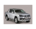 ESTRIBOS EN TUBO INOX Ø76MM, CON PISANTES PARA VOLKSWAGEN AMAROK 2010-2022