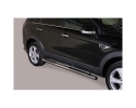 PASSOS EM TUBO DE AÇO INOXIDÁVEL Ø76MM, COM PASSOS PARA CHEVROLET CAPTIVA 2011-