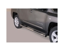 PASSOS EM TUBO DE AÇO INOXIDÁVEL Ø76MM, COM PASSOS PARA JEEP COMPASS 2011-2014