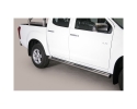 PASSOS EM TUBO DE AÇO INOXIDÁVEL Ø76MM, COM PASSOS PARA ISUZU D-MAX 2012-2020 (CABINA DUPLA)