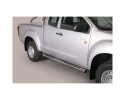 PASSOS EM TUBO DE AÇO INOXIDÁVEL Ø76MM, COM PASSOS PARA ISUZU D-MAX 2012-2020 (CABINE EXTRA)