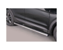 PASSOS EM TUBO DE AÇO INOXIDÁVEL Ø76MM, COM PASSOS PARA HYUNDAI SANTA FE 2012-2018