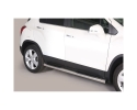 ESTRIBOS EN TUBO INOX Ø76MM, CON PISANTES PARA CHEVROLET TRAX 2013-