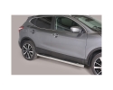 ESTRIBOS EN TUBO INOX Ø76MM, CON PISANTES PARA NISSAN QASHQAI 2014-2021