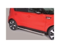 PASSOS EM TUBO DE AÇO INOXIDÁVEL Ø76MM, COM PASSOS PARA KIA SOUL 2014-2019