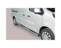 ESTRIBOS EN TUBO INOX Ø76MM, CON PISANTES (LWB) PARA RENAULT TRAFIC 2014-