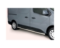 ESTRIBOS EN TUBO INOX Ø76MM, CON PISANTES (SWB) PARA RENAULT TRAFIC 2014-