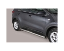 ESTRIBOS EN TUBO INOX Ø76MM, CON PISANTES PARA KIA SPORTAGE 2016-2021