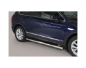 PASSOS EM TUBO DE AÇO INOXIDÁVEL Ø76MM, COM PASSOS (NÃO COMPATÍVEL COM ACABAMENTO R-LINE) PARA VOLKSWAGEN TIGUAN 2017-