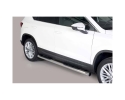 PASSOS EM TUBO DE AÇO INOXIDÁVEL Ø76MM, COM PASSOS PARA SEAT ATECA 2017-