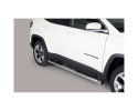 PASSOS EM TUBO DE AÇO INOXIDÁVEL Ø76MM, COM PASSOS PARA JEEP COMPASS 2017-